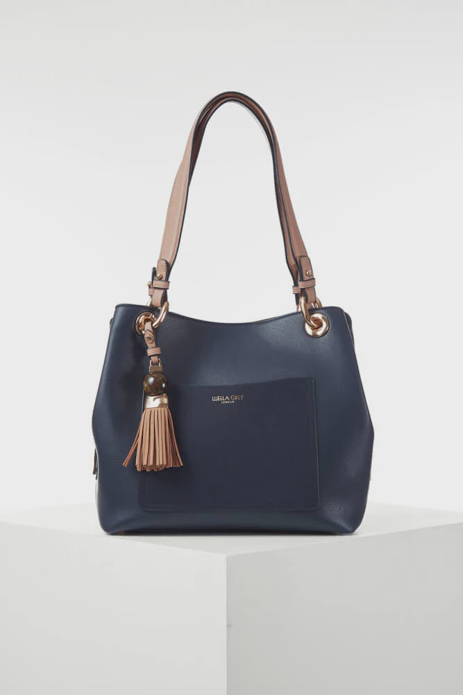 Luella Grey Sienna Hobo Tote Navy