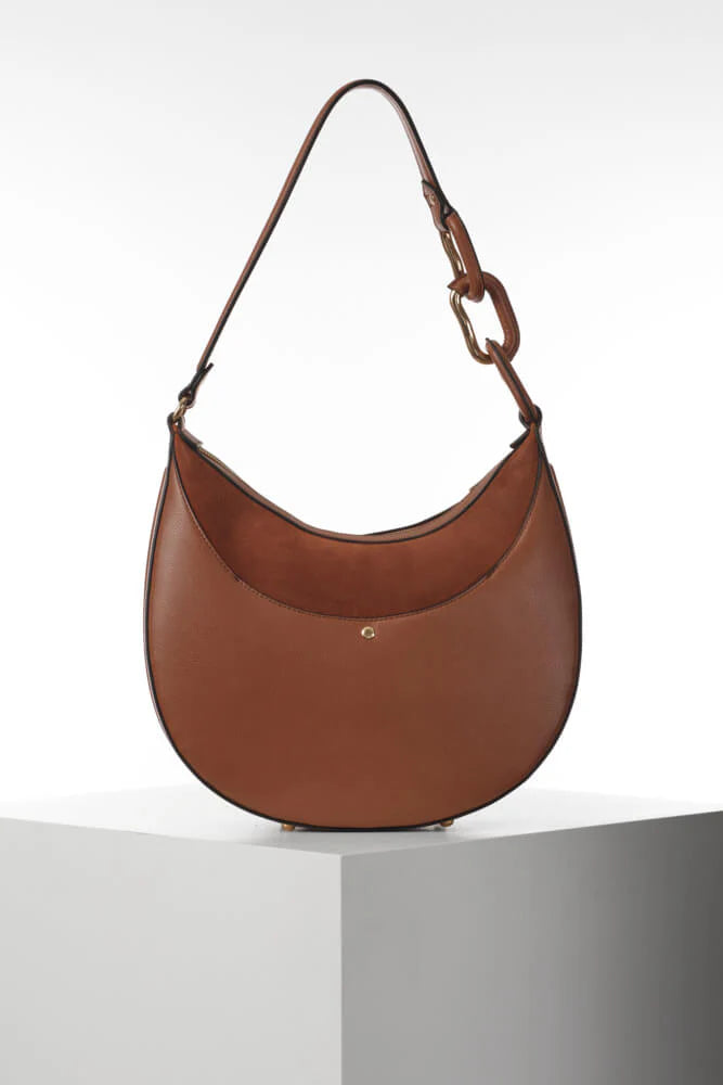 Luella Grey Thelma Scoop Hobo Bag Conker