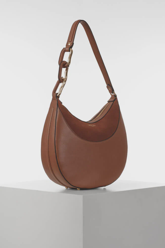 Luella Grey Thelma Scoop Hobo Bag Conker
