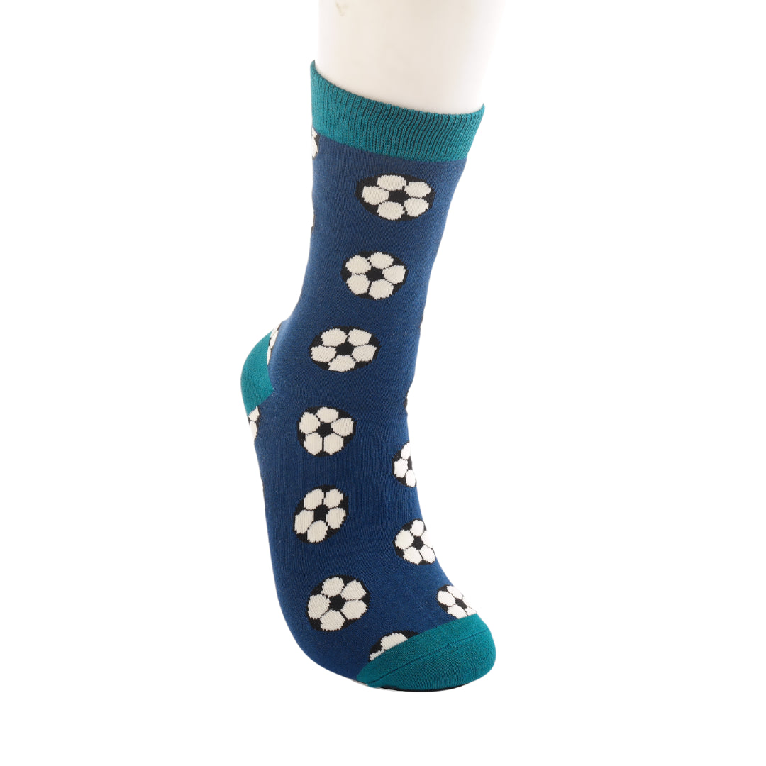 Mr Sparrow Footballs Socks Navy