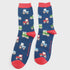 Mr Sparrow On the Farm Socks Navy