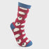 Mr Sparrow Happy Sheep Socks Dark Red