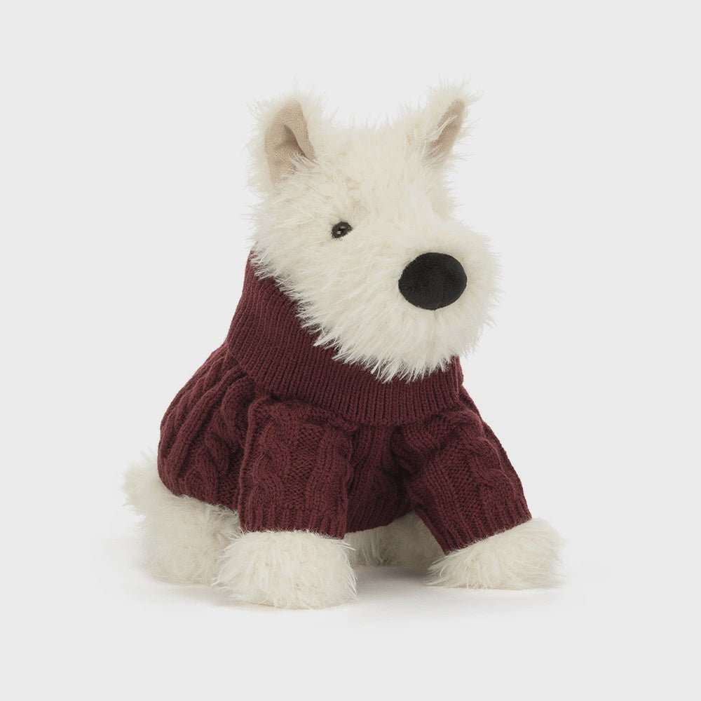 Jellycat Munro Scottie Dog Winter Jumper