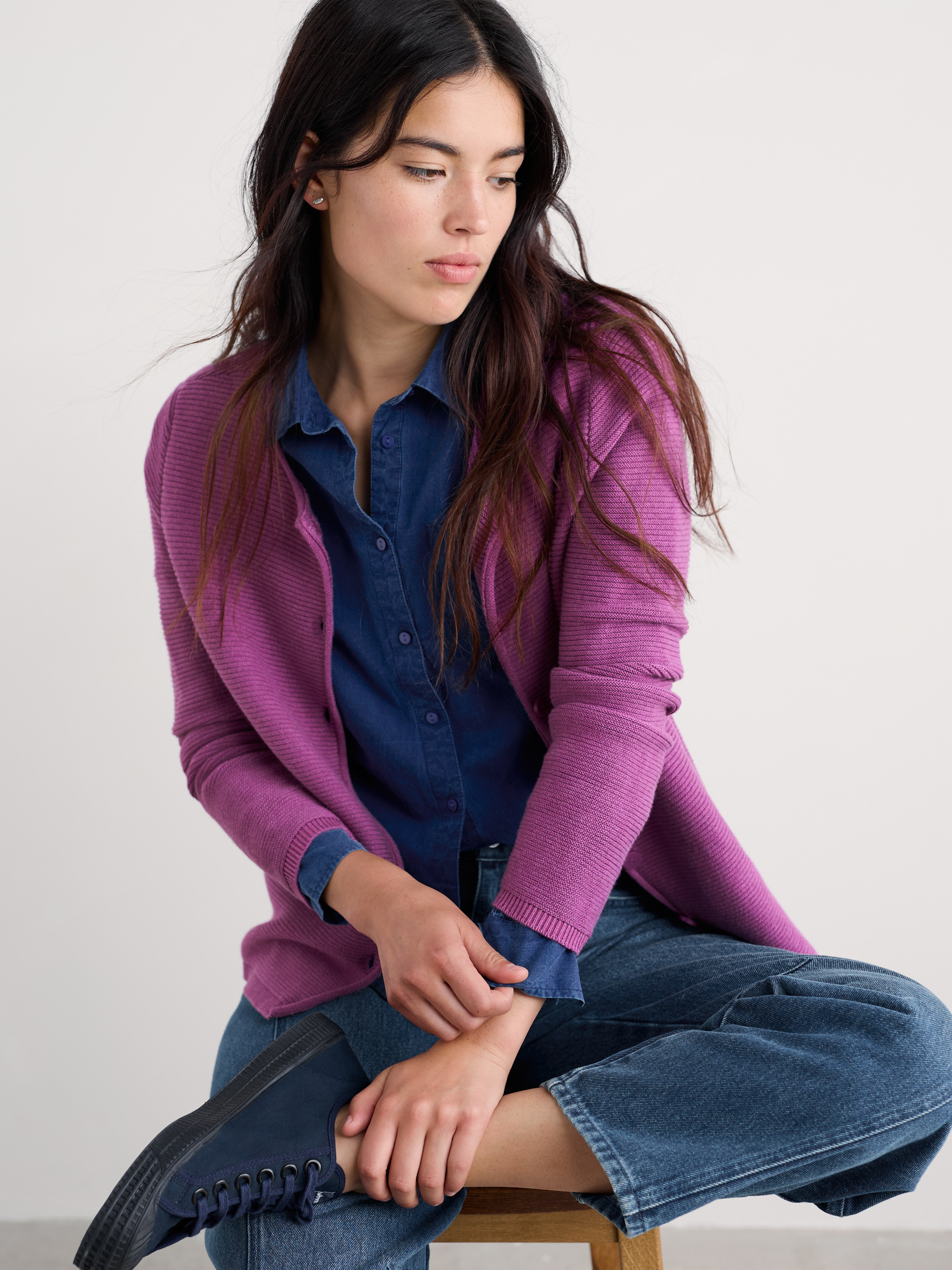 Seasalt Makers Cardigan Bright Orchid