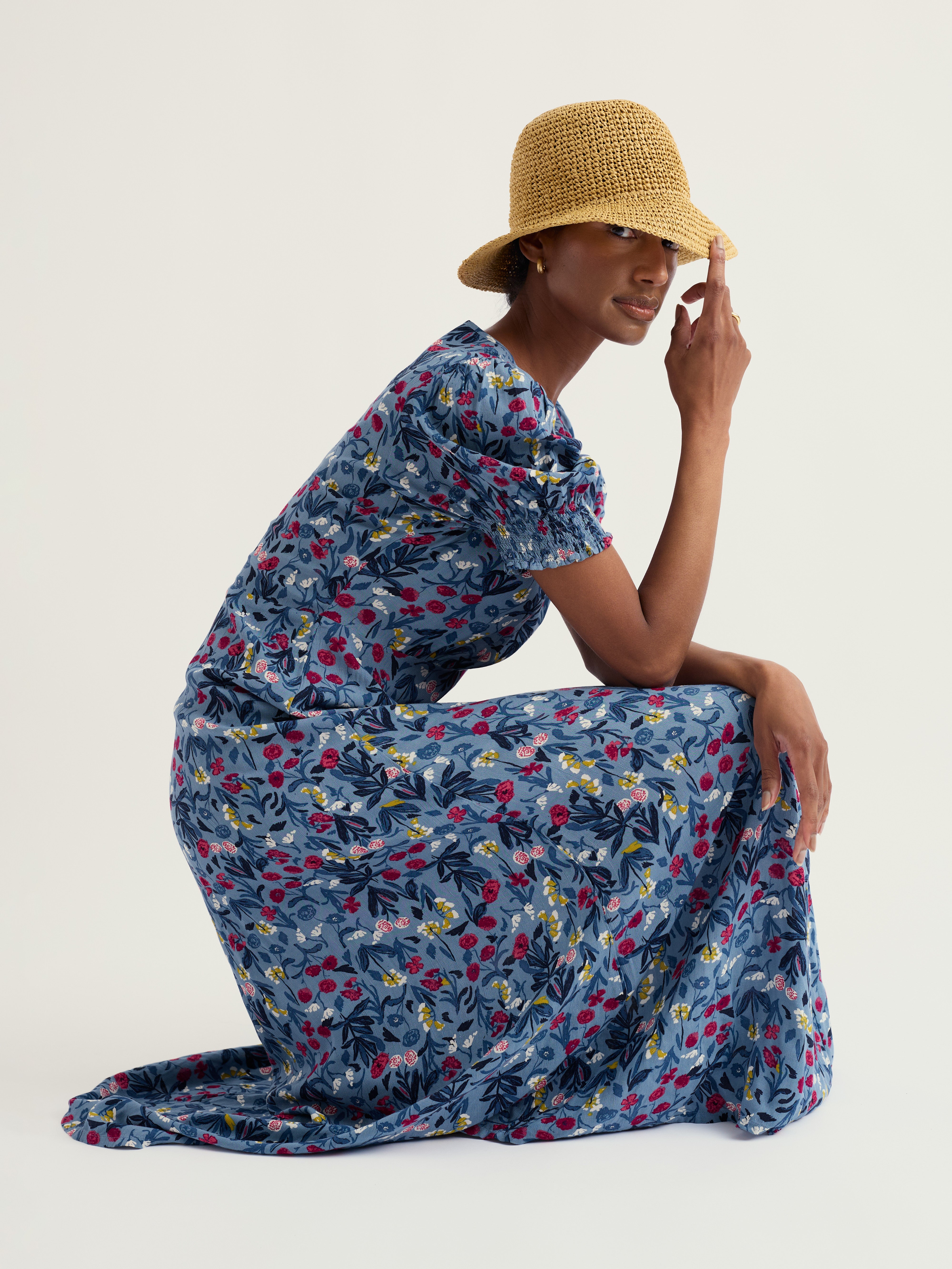 Seasalt Marsh Violet Dress Spring Stems Seascape Mix