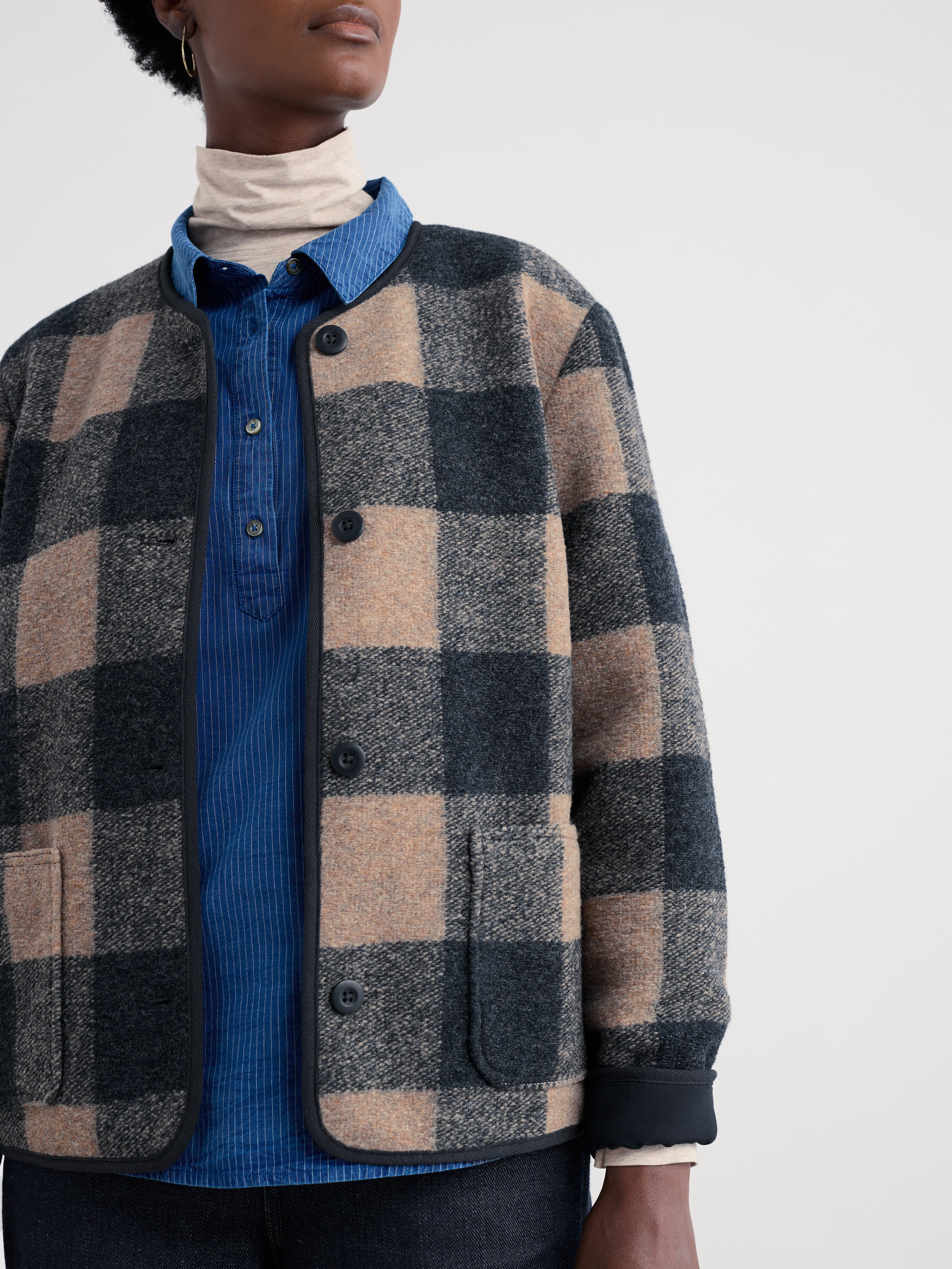 Seasalt Merywen Checked Jacket Revow Maritime