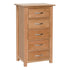New Oxford Light Oak 5 Drawer Wellington