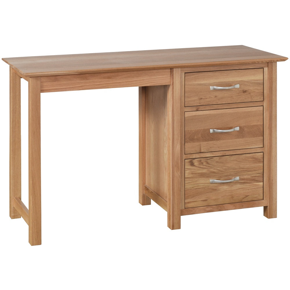 New Oxford Light Oak Single Ped D/Table