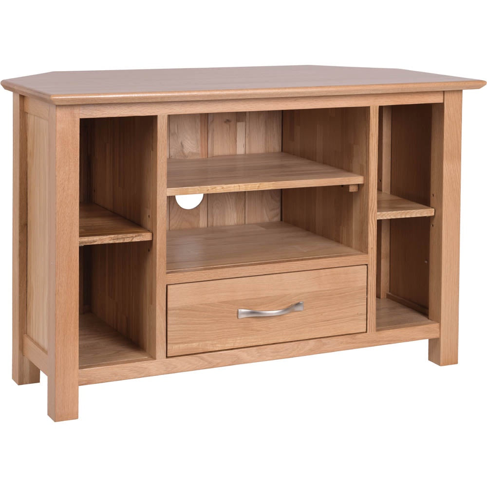 New Oxford Light Oak Corner Tv Unit
