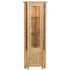 New Oxford Light Oak Corner Display Cabinet