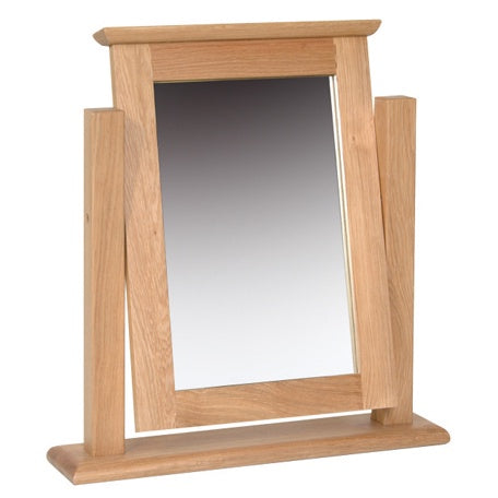 New Oxford Light Oak Single D/Table Mirror
