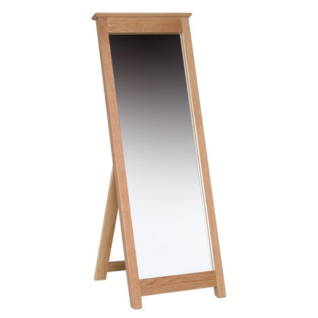 New Oxford Light Oak Cheval Mirror