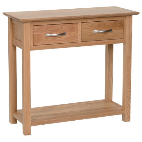 New Oxford Light Oak 2 Drw Console Table