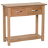 New Oxford Light Oak 2 Drw Console Table