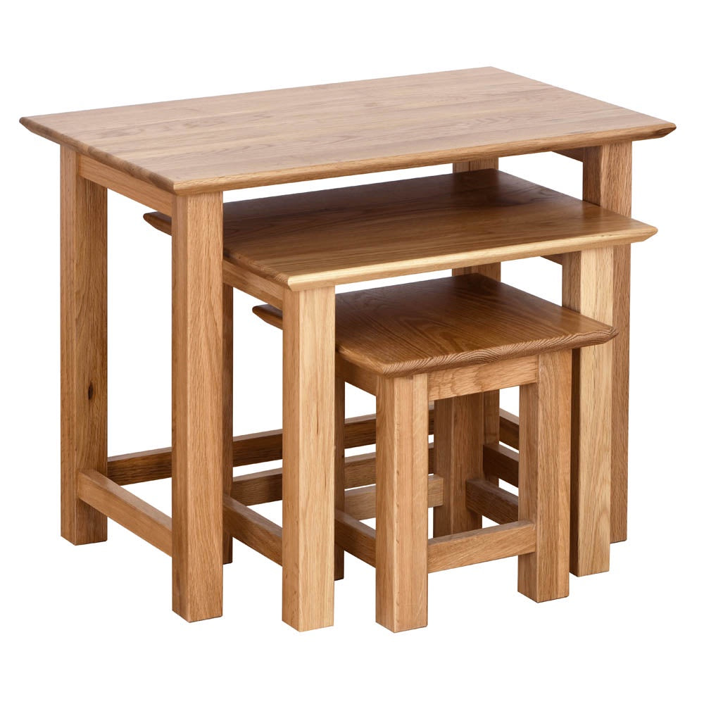 New Oxford Light Oak Small Nest Of Tables