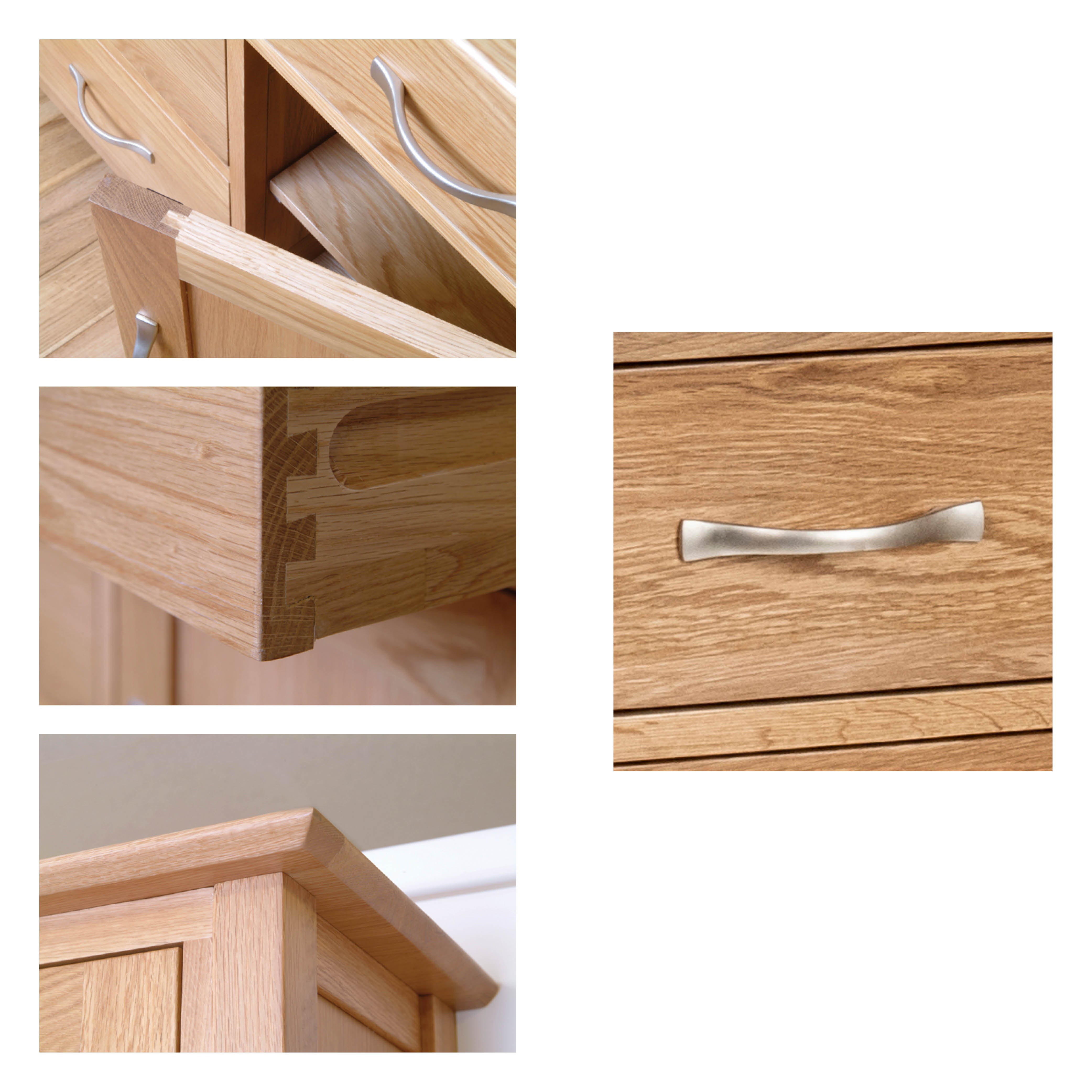 New Oxford Light Oak 5 Drawer Wellington