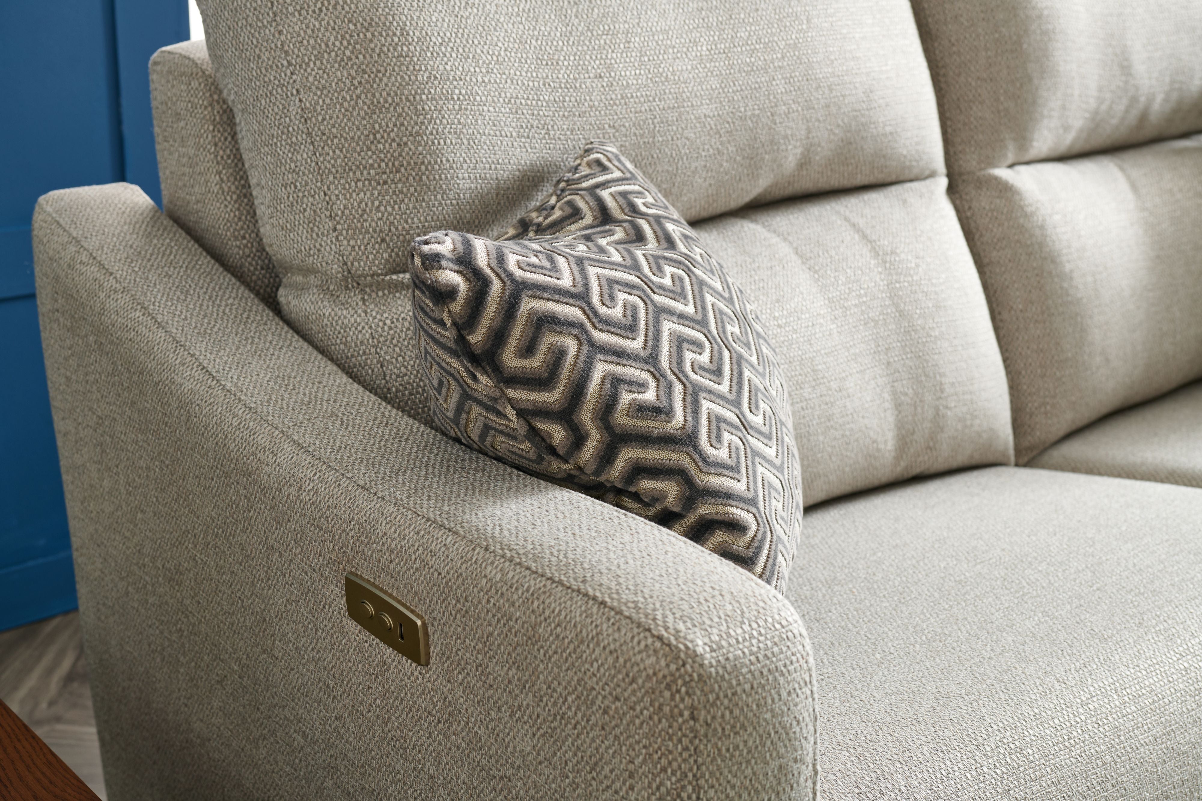 Nova 3 Seater Power Recliner  Sofa With  Adjustable Lumbar Support