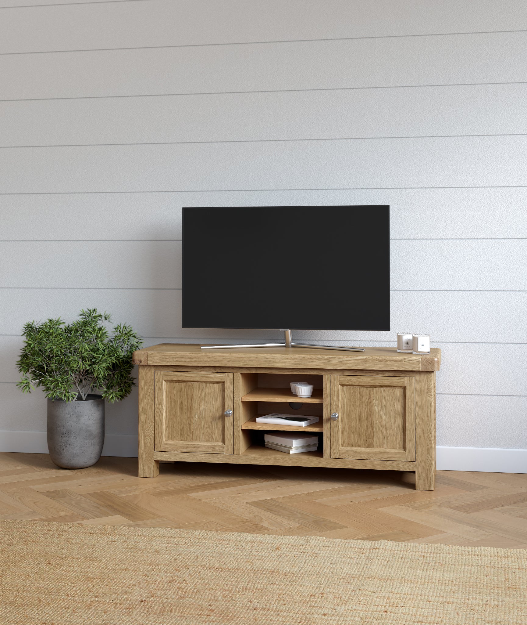 Provence Oak Small TV Unit.