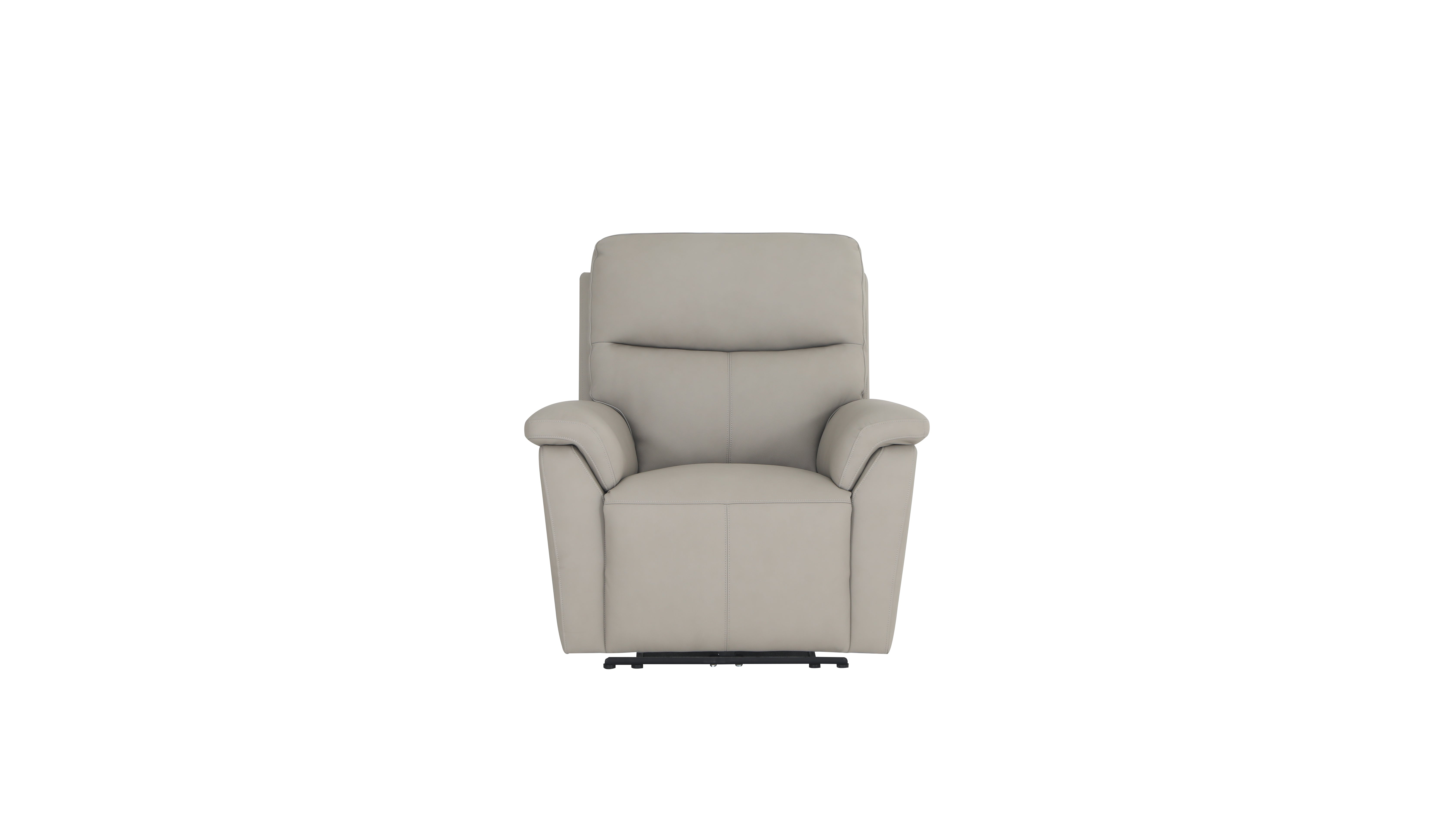 Lucca 2 Seater Sofa Power Recliner In Stone Full Leather