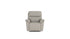 Lucca 2 Seater Sofa Power Recliner In Stone Full Leather