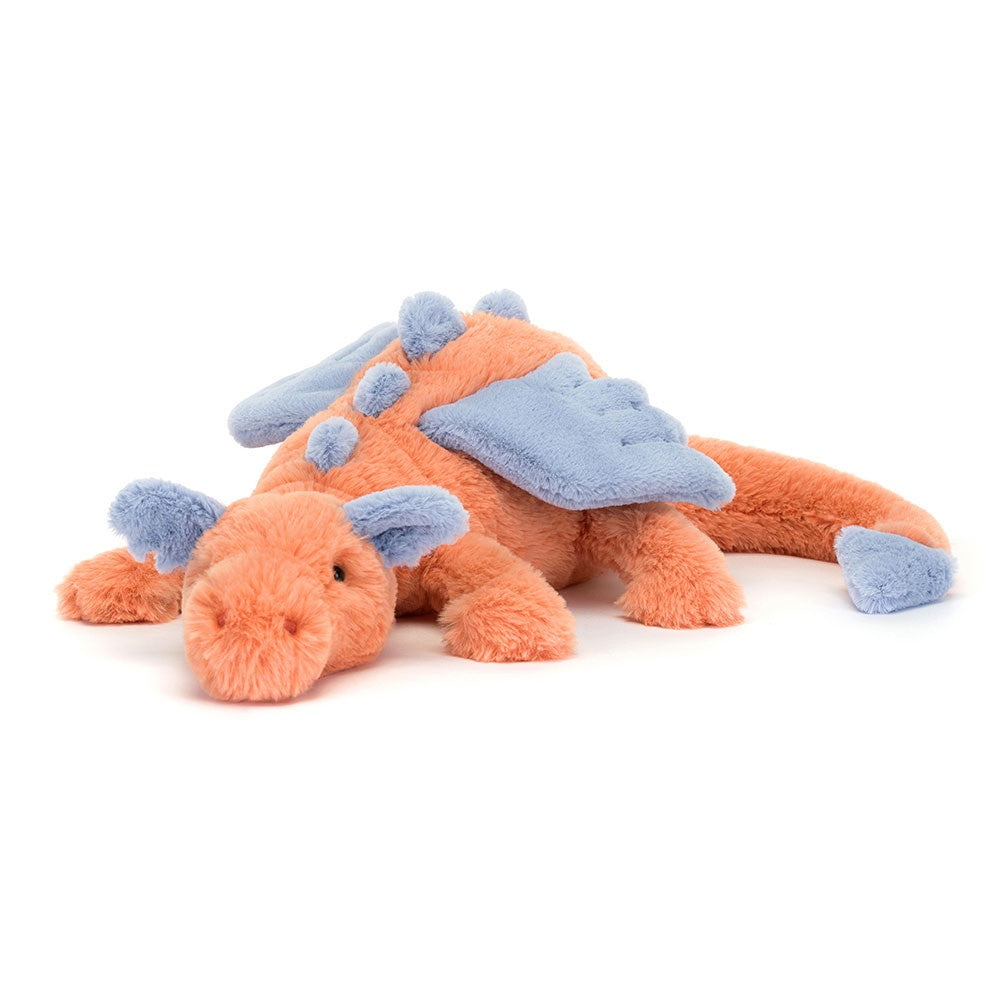 Jellycat Persimmon Dragon Large PERS2DD.  FREE DELIVERY.