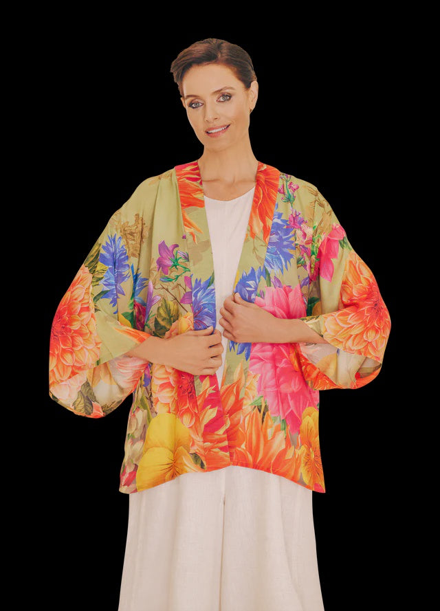 Powder Bountiful Blooms Kimono Jacket