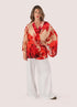 Powder Rouge Blooms Modal/Cupro Short Kimono Jacket