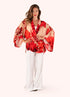 Powder Rouge Blooms Modal/Cupro Short Kimono Jacket