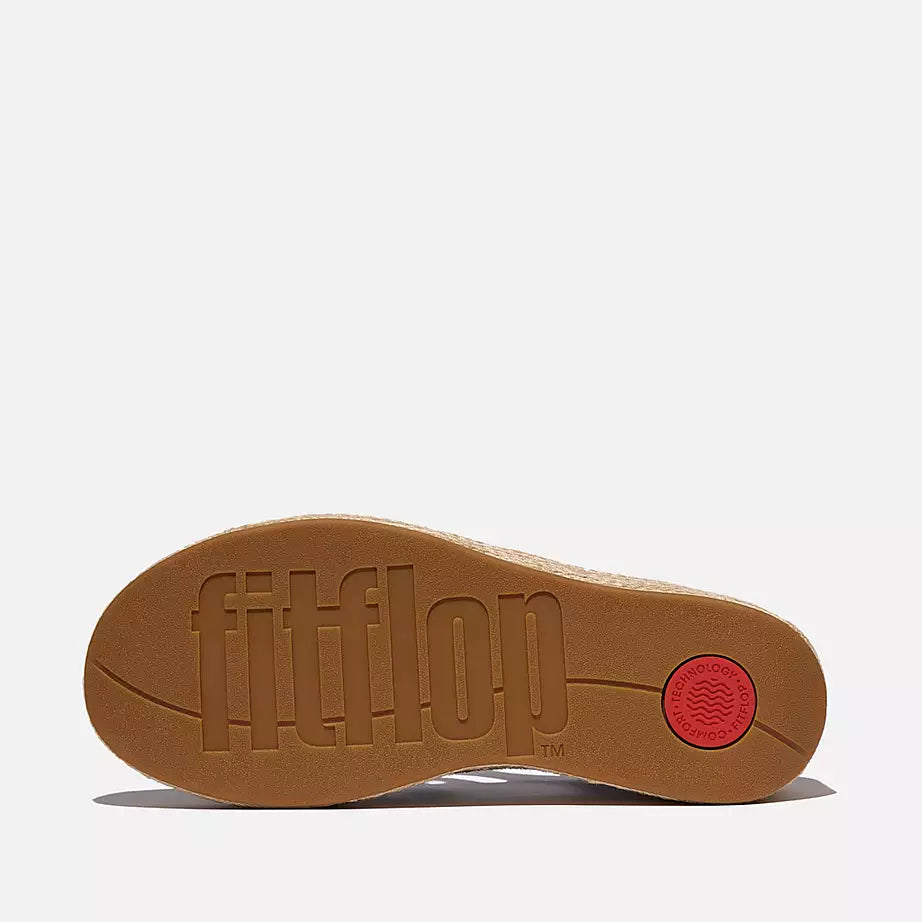 FitFlop Platfforms Espadr. Suede Fisherman Wedge Sandals Cappuccino