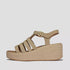 FitFlop Platfforms Espadr. Suede Fisherman Wedge Sandals Cappuccino