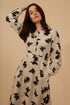 Traffic People Paper Moon Eddie Dress Cream/Black