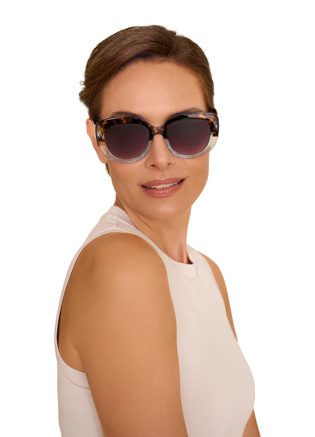 Powder Polina Ltd Edition Sunglasses - Tortoiseshell/Aqua