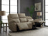 Lucca 3 Seater Sofa Power Recliner In Stone Full Leather