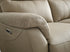 Lucca 2 Seater Sofa Power Recliner In Stone Full Leather