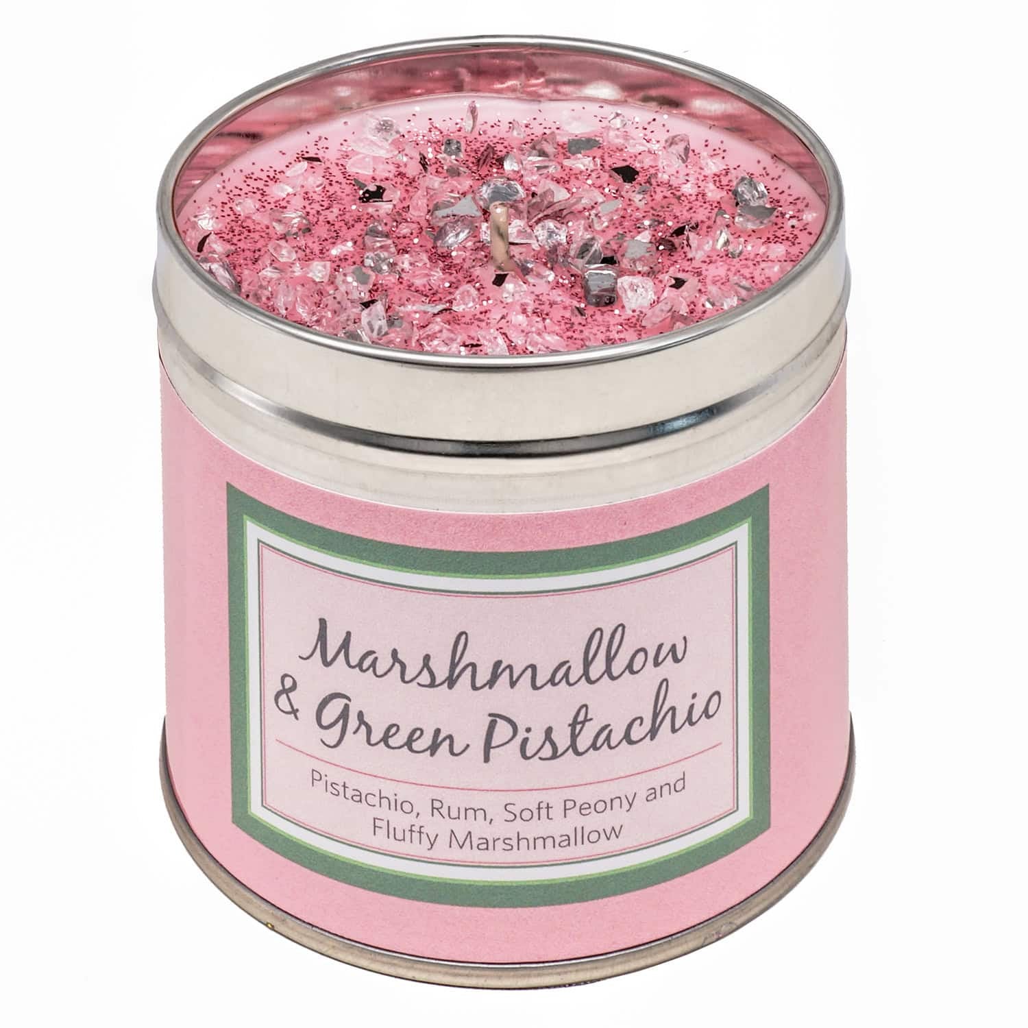 Marshmallow and Green Pistachio candle