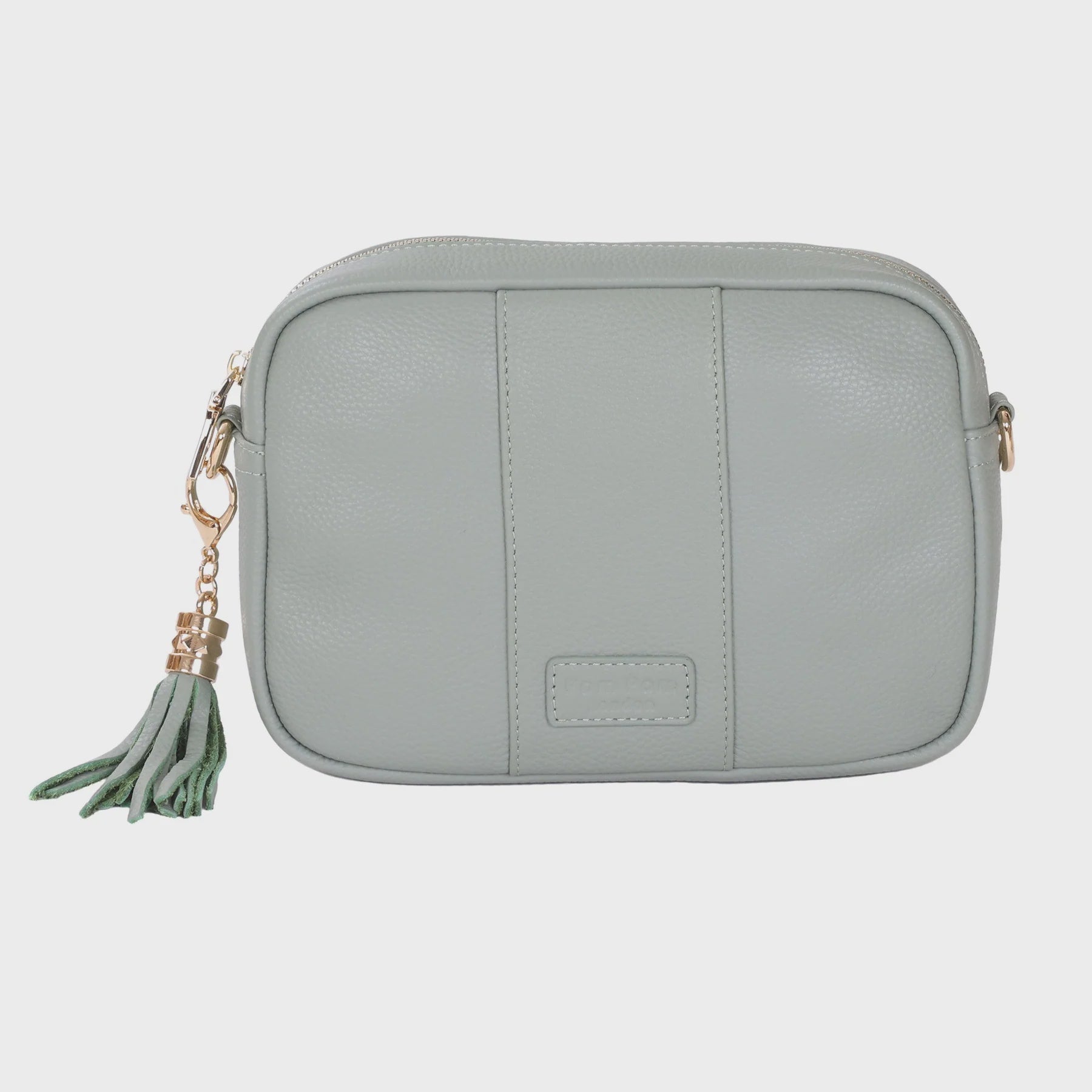 Pom Pom London City Crossbody Bag Mint Green