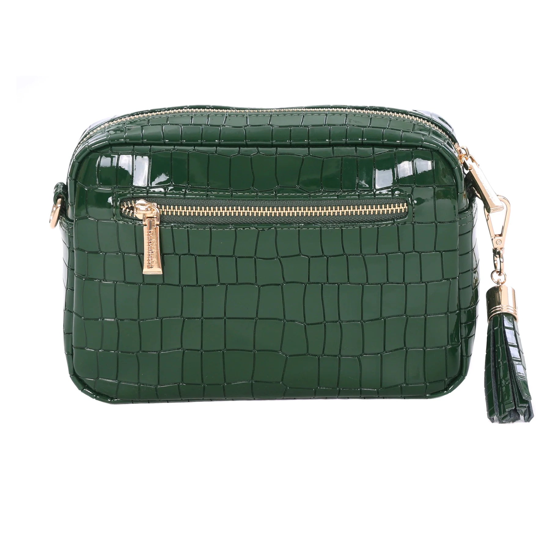 Pom Pom London City Patent Croc Clover Green