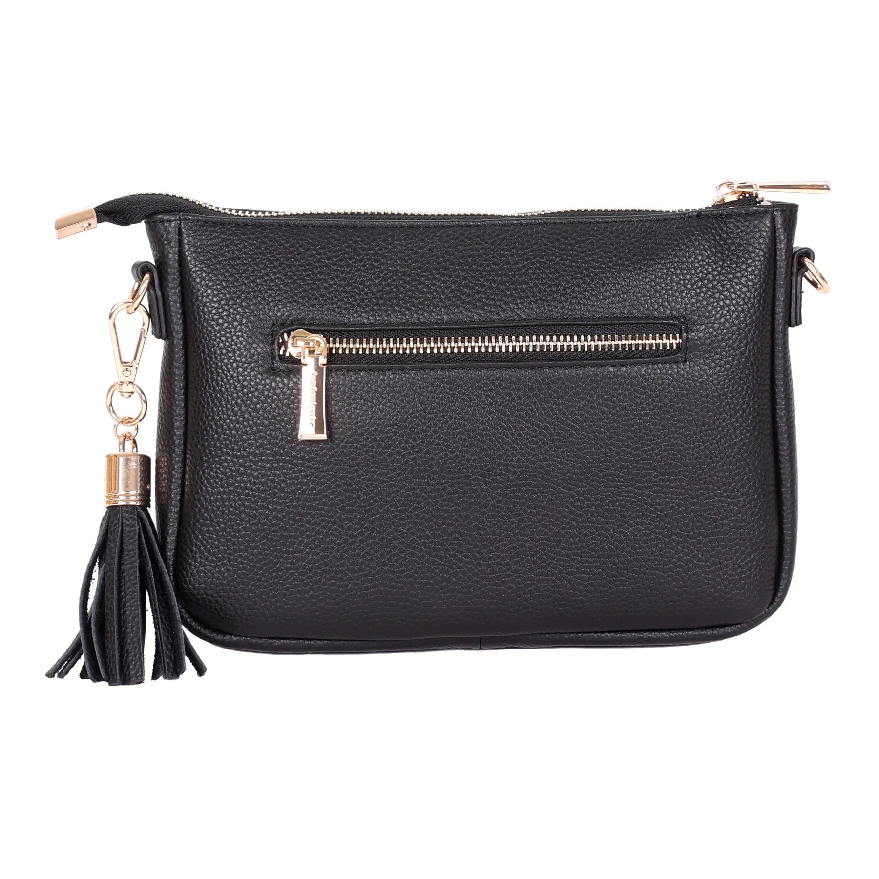Pom Pom London City Slim Crossbody Bag Black