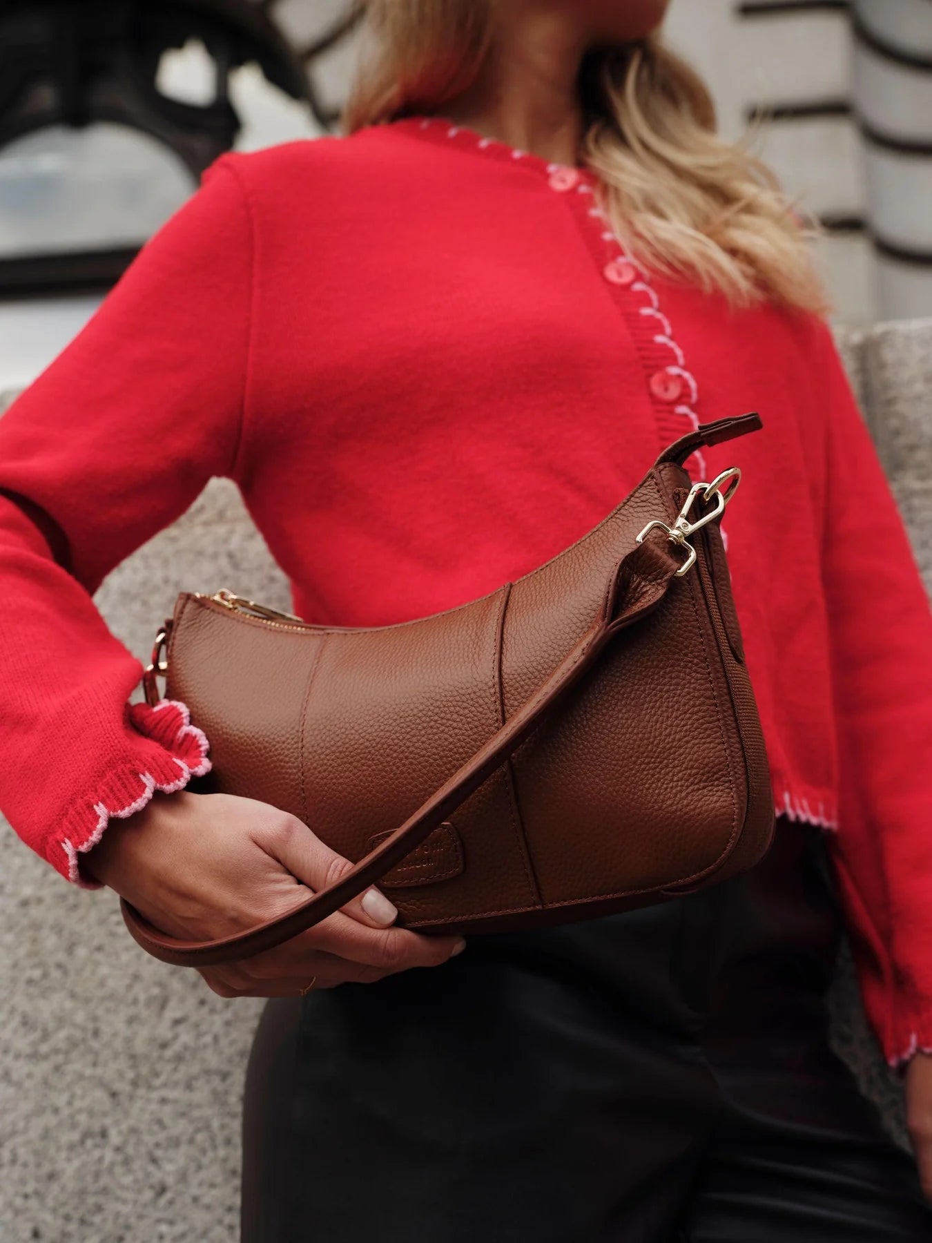 Pom Pom London Edgware Bag Chestnut