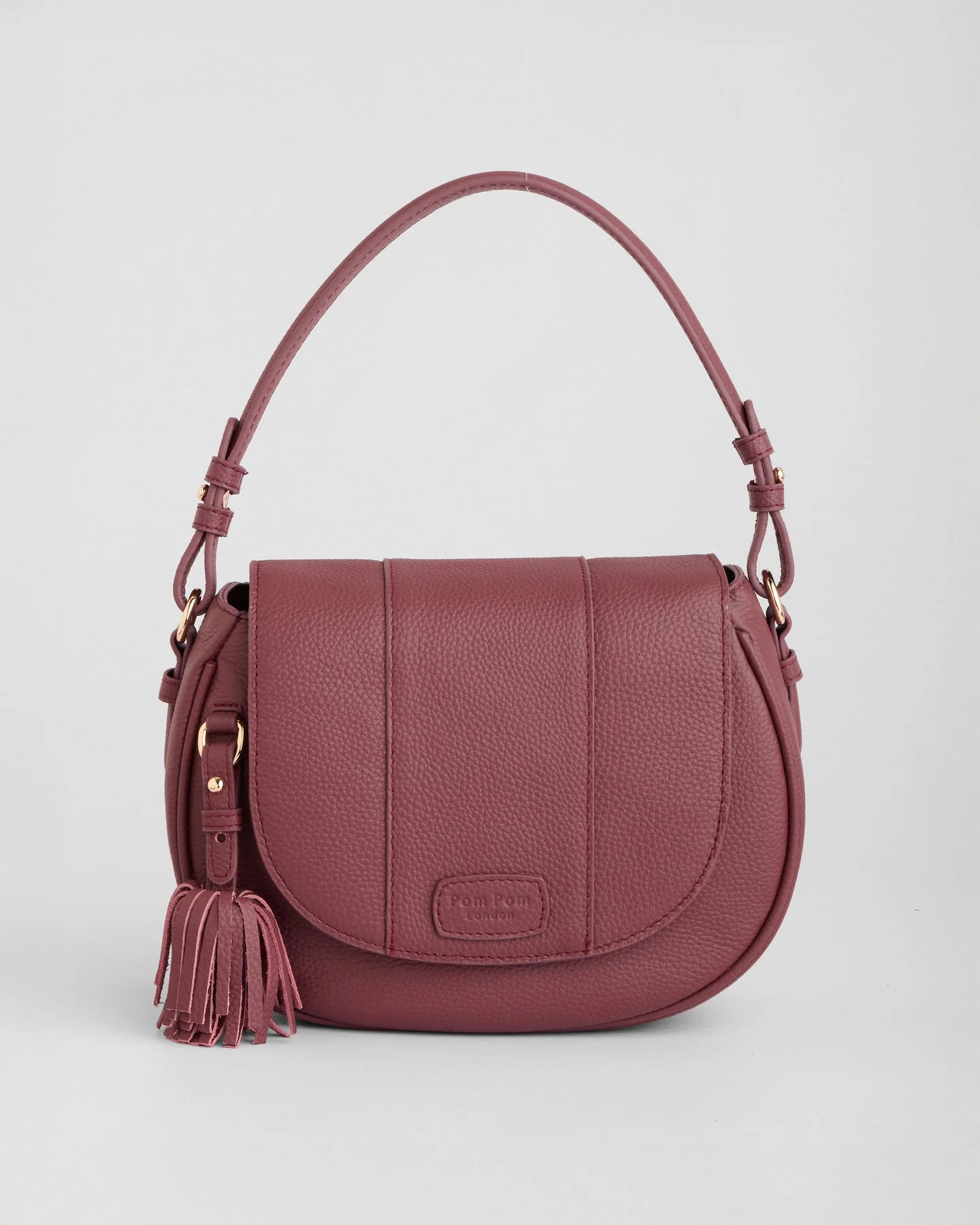 Pom Pom London Wilmington Bag Deep Burgundy