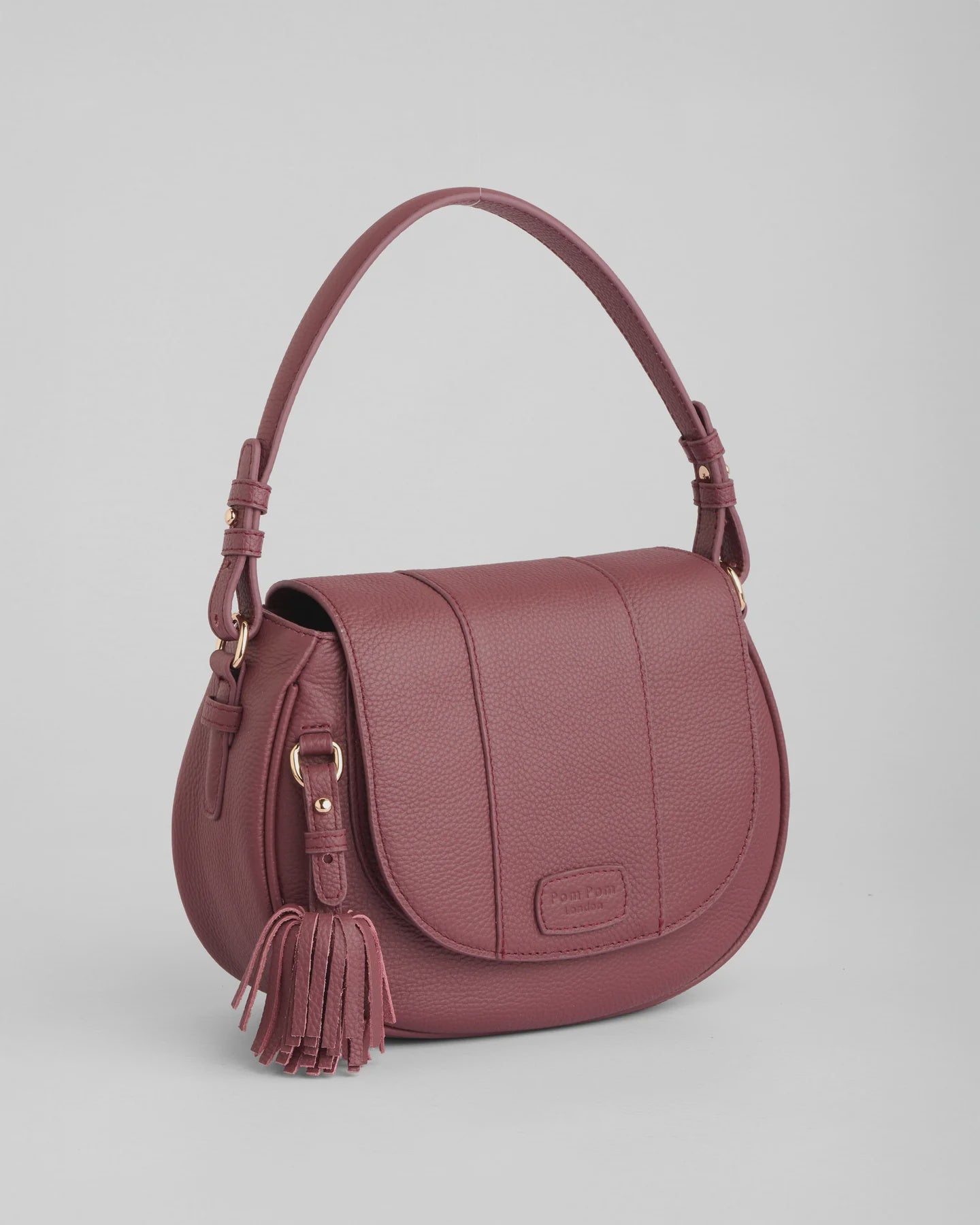 Pom Pom London Wilmington Bag Deep Burgundy