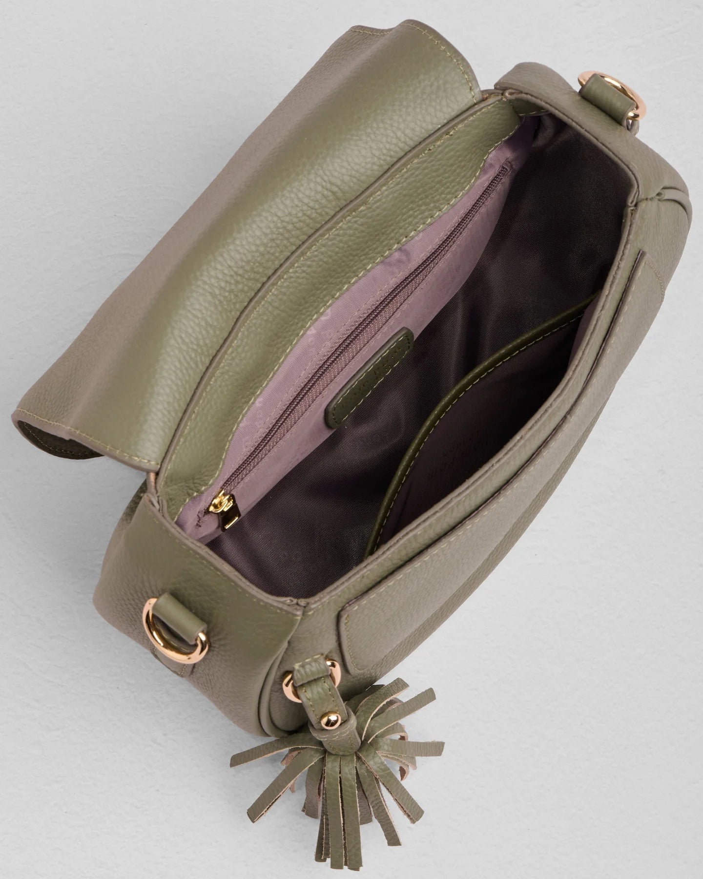 Pom Pom London Wilmington Bag Sage Green