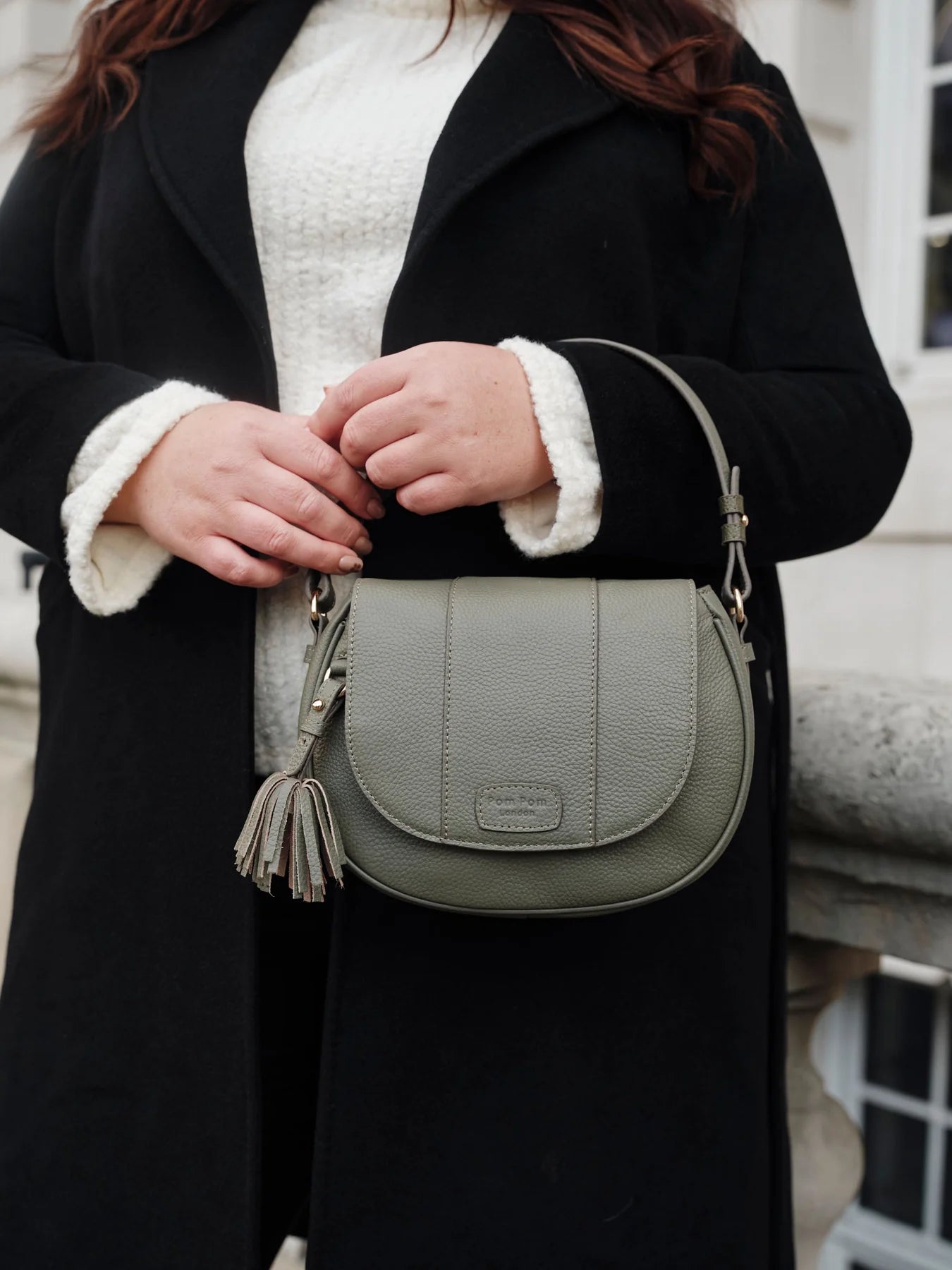 Pom Pom London Wilmington Bag Sage Green