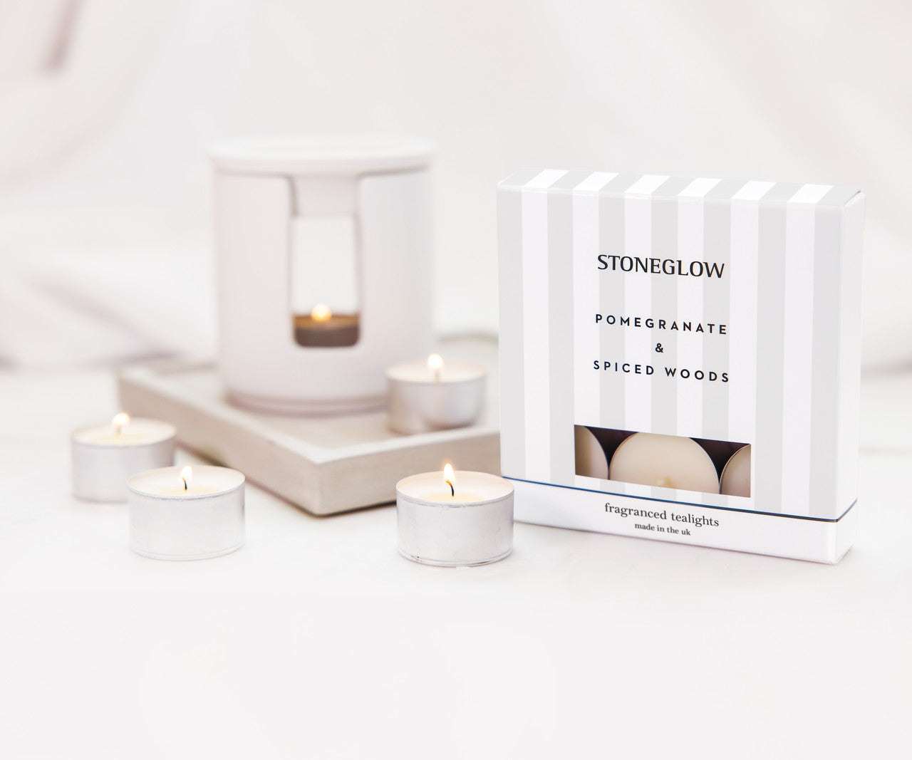 Pomegranate & Spiced Woods - Fragranced Tealights