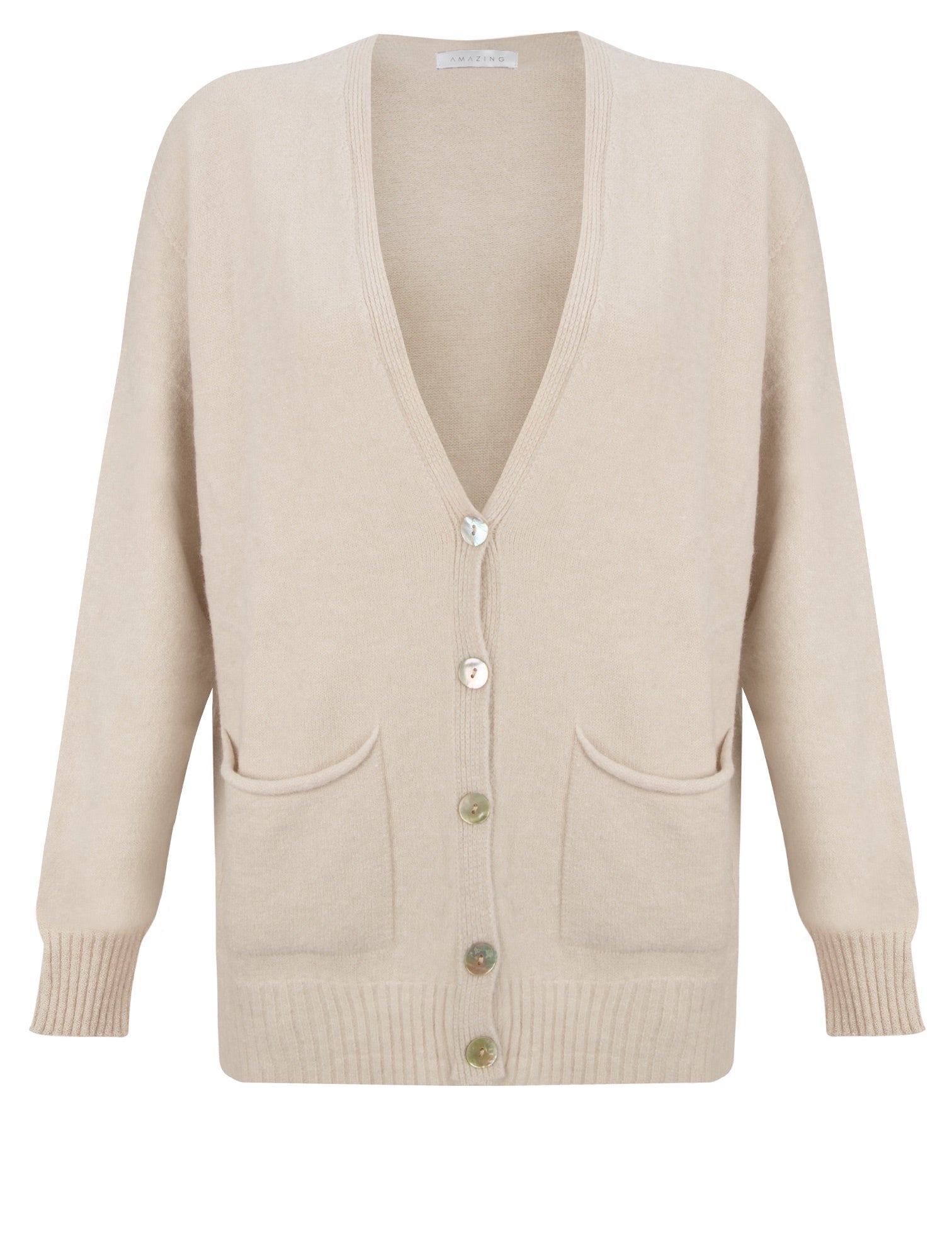 Amazing Woman Pookie Boxy Cardigan Ivory