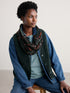 Seasalt Pretty Circle Scarf Rock Check Onyx
