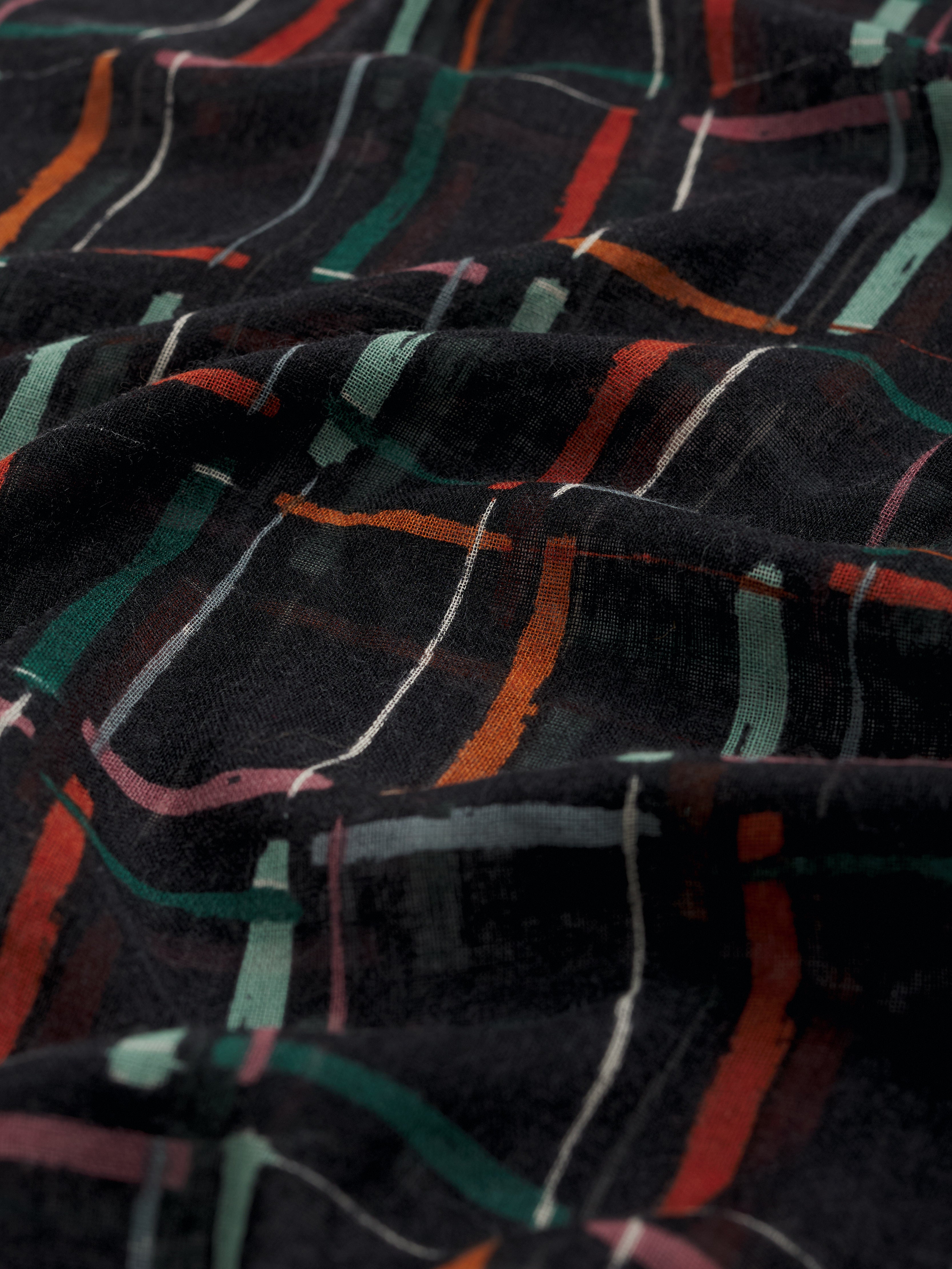 Seasalt Pretty Circle Scarf Rock Check Onyx