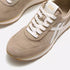 FitFlop Retro-Q FF Fabric/Suede Sneakers Cappuccino/Cream