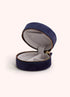 Powder Navy Floral Hedgerow Jewellery Box