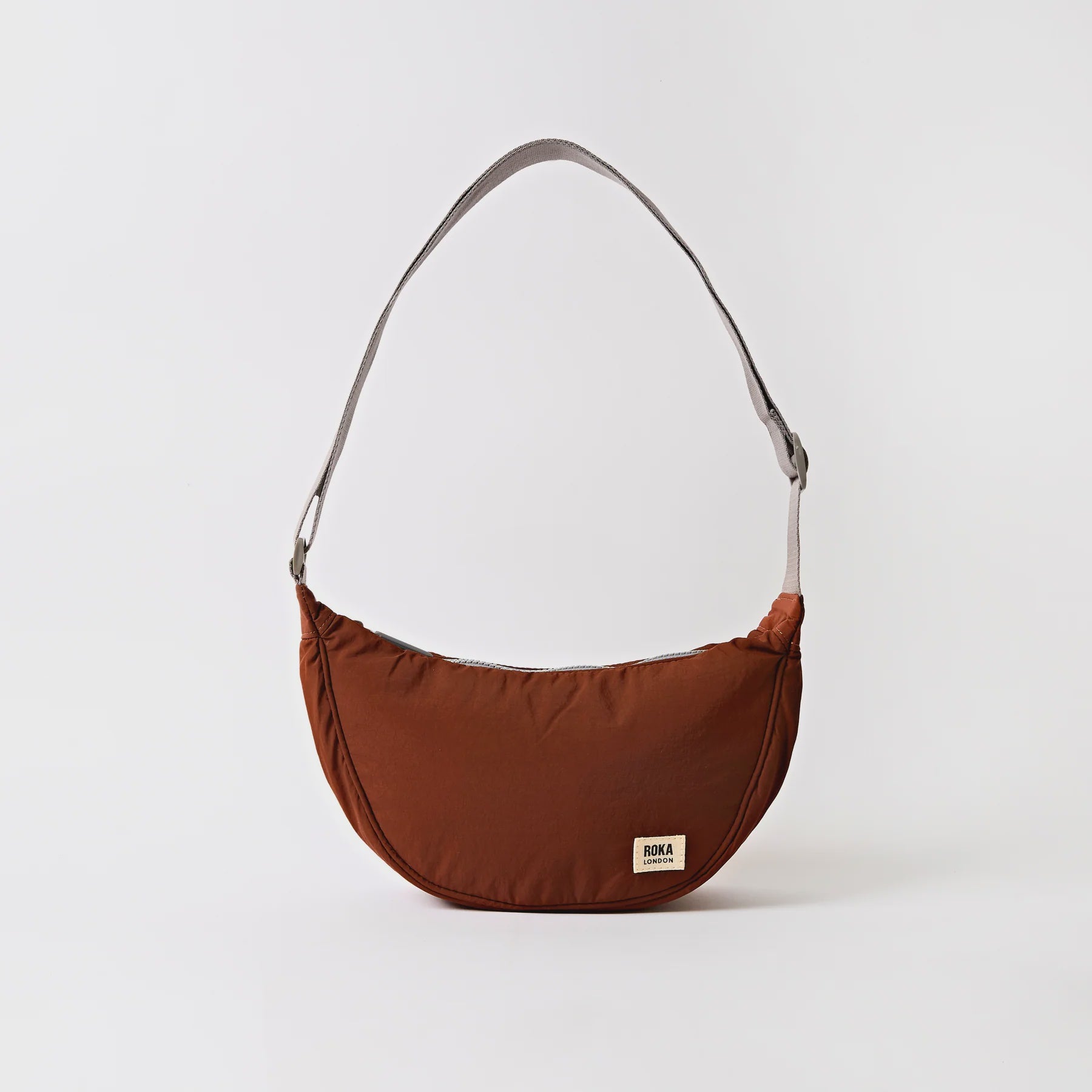 ROKA Farringdon Half Moon Bag in Henna Taslon